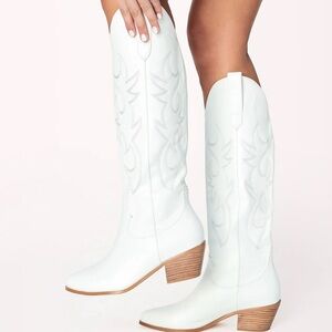 Billini White Heeled Boots